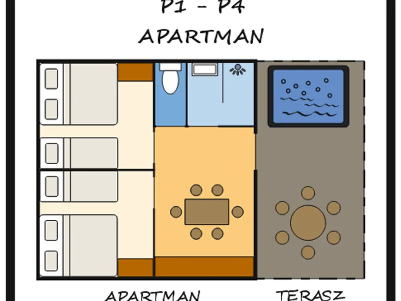 Apartman elrendezés